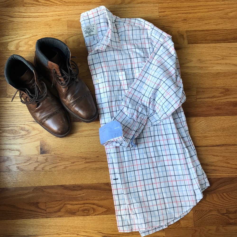 Nautica Plaid Button Down
